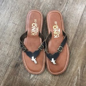 Women’s kino sandals. Handmade in key west